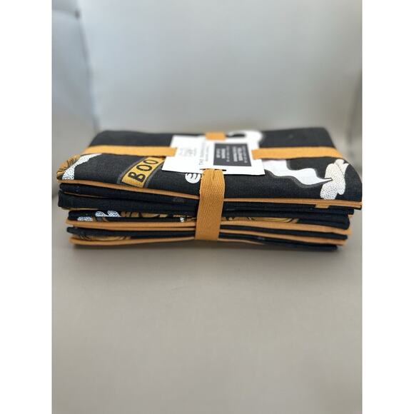 THE FARMHOUSE RACHEL ASHWELL NAPKINS (12) HALLOWEEN 18”X 18” COTTON NWT - Picture 2 of 3